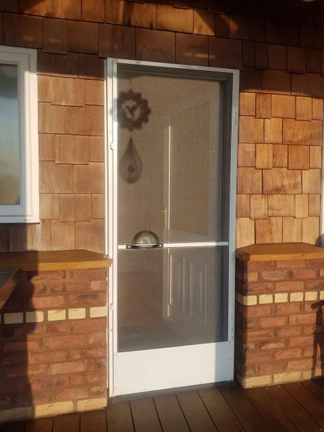 fly screen installed on a home's doorway